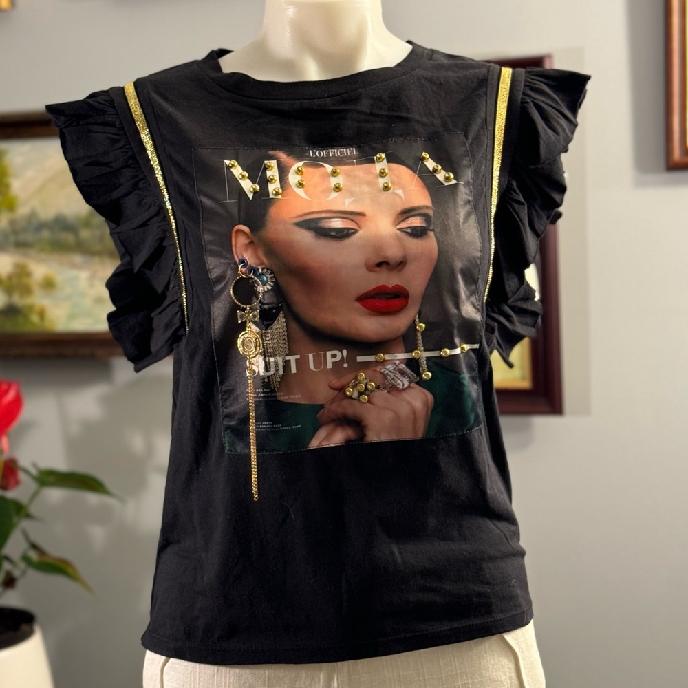 Occasion black shirt, size S